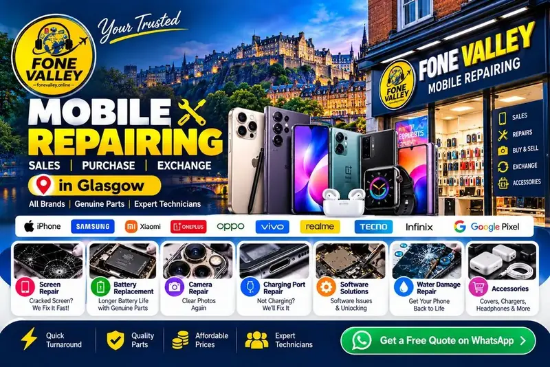 Mobile Repairing in Glasgow at Fonevalley